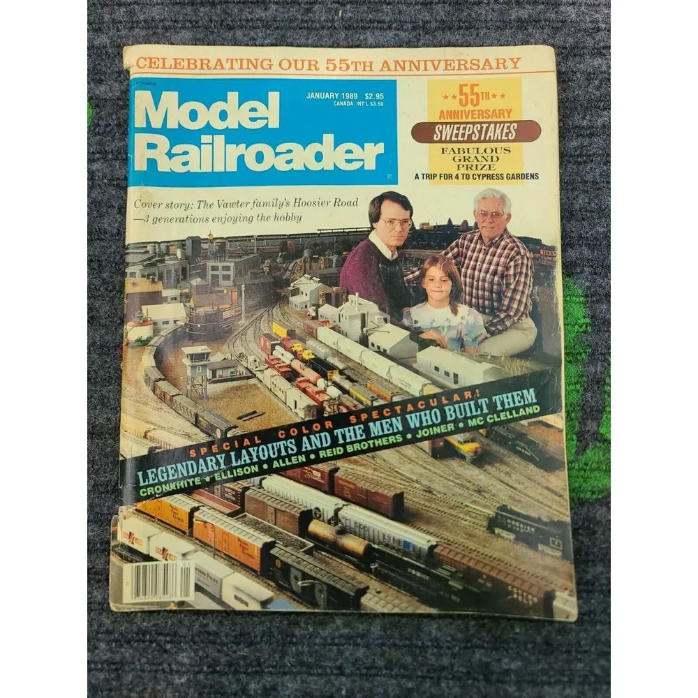 Model Railroader Magazine 1989 Jan‎ Thru June Locomotive Train Hobby Craft Build